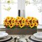 Artificial Sunflower & Mixed Silk Flower Bouquets – Faux Sunflowers, Daisies & Poppies, Cemetery, Home, Porch, and Office Decoration (4 Bundles)